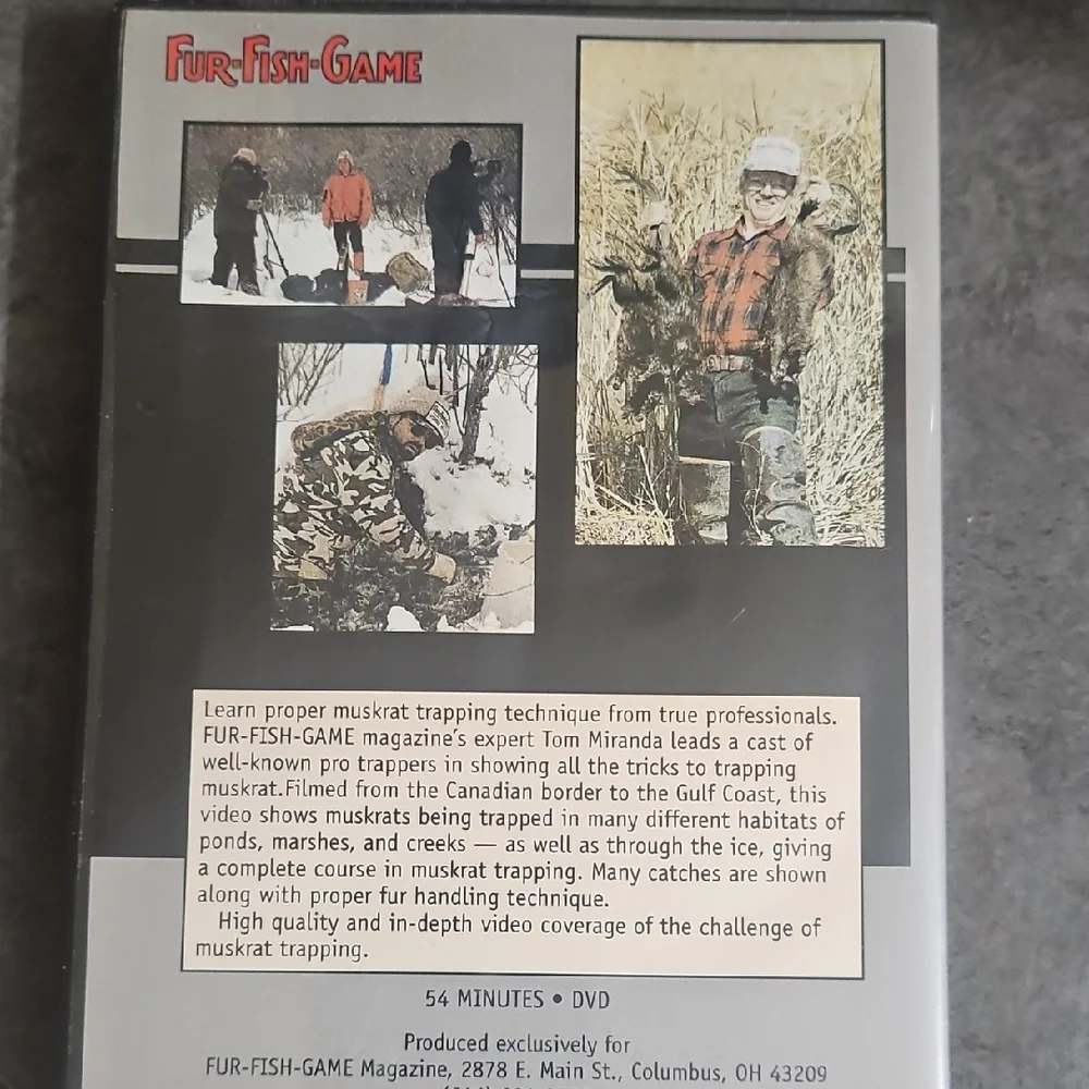 Professional Muskrat Trapping VHS
